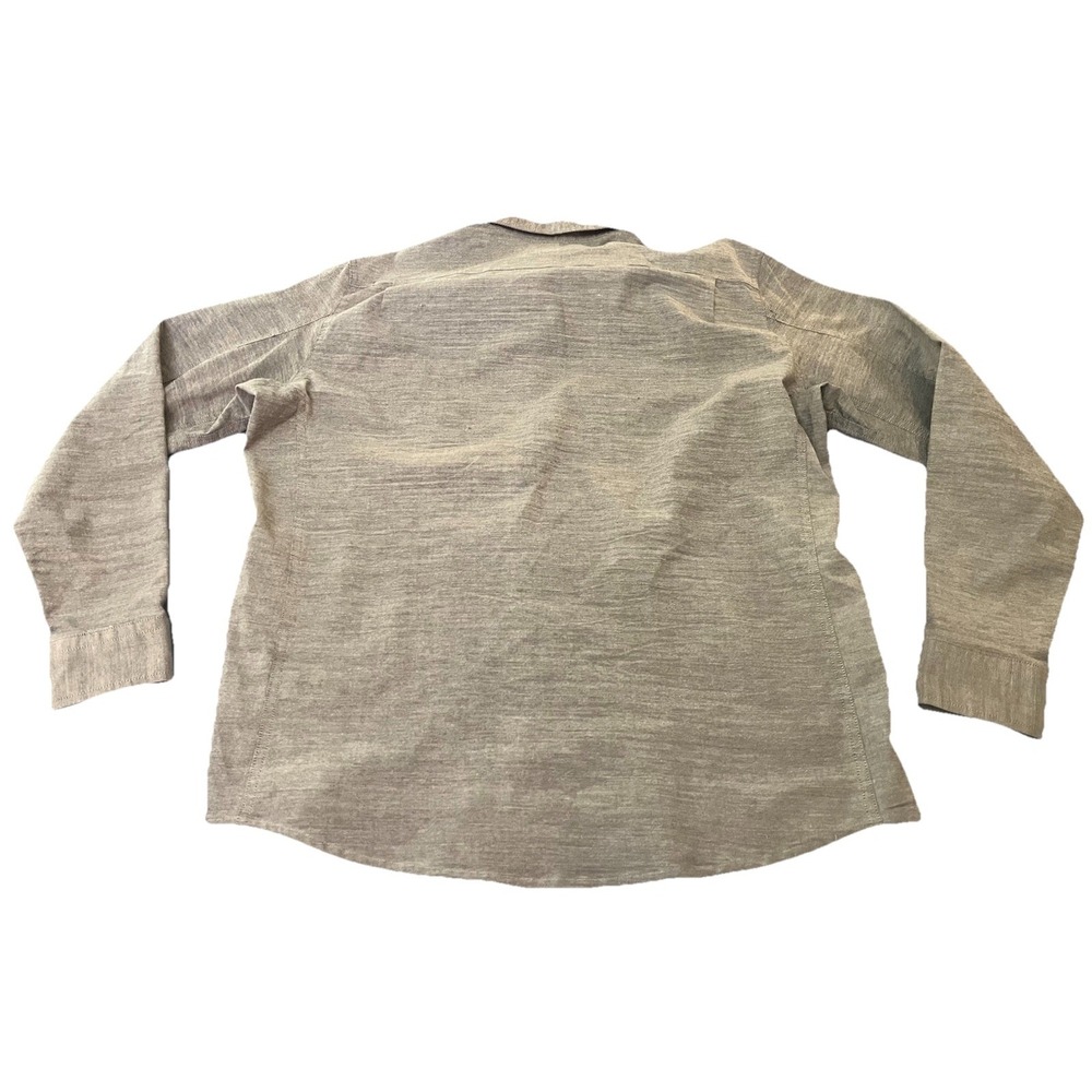 DU/ER 9-to-9 Button Down Shirt Mens XL Gray Performance Oxford Dress Casual - Picture 7 of 7